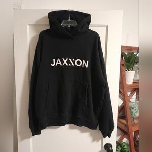 Jaxxon Hoodie Mens Size 2XL Black Sweatshirt Thick Quality Pullover Print